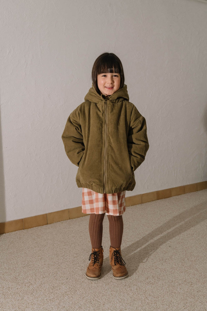 Manteau Frio Corderoy Vert Nutria