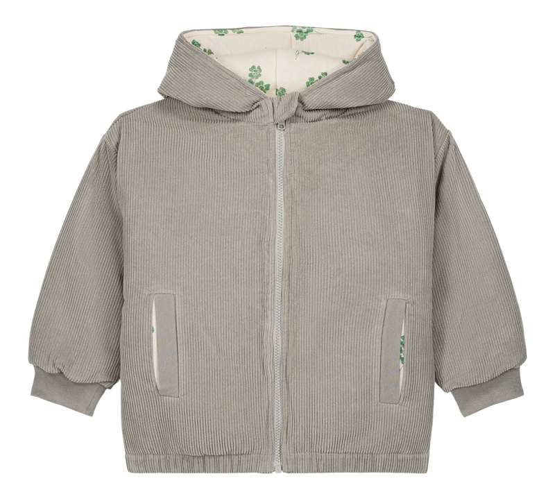 Manteau Frio Corderoy Gris Trèfles