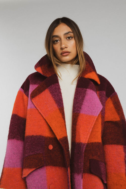 Manteau Livio À Carreaux