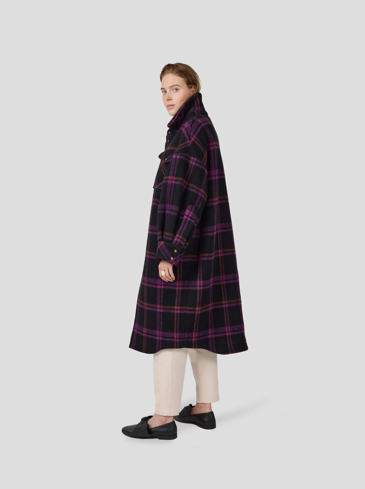 Manteau De Marine En Laine District Wineberry