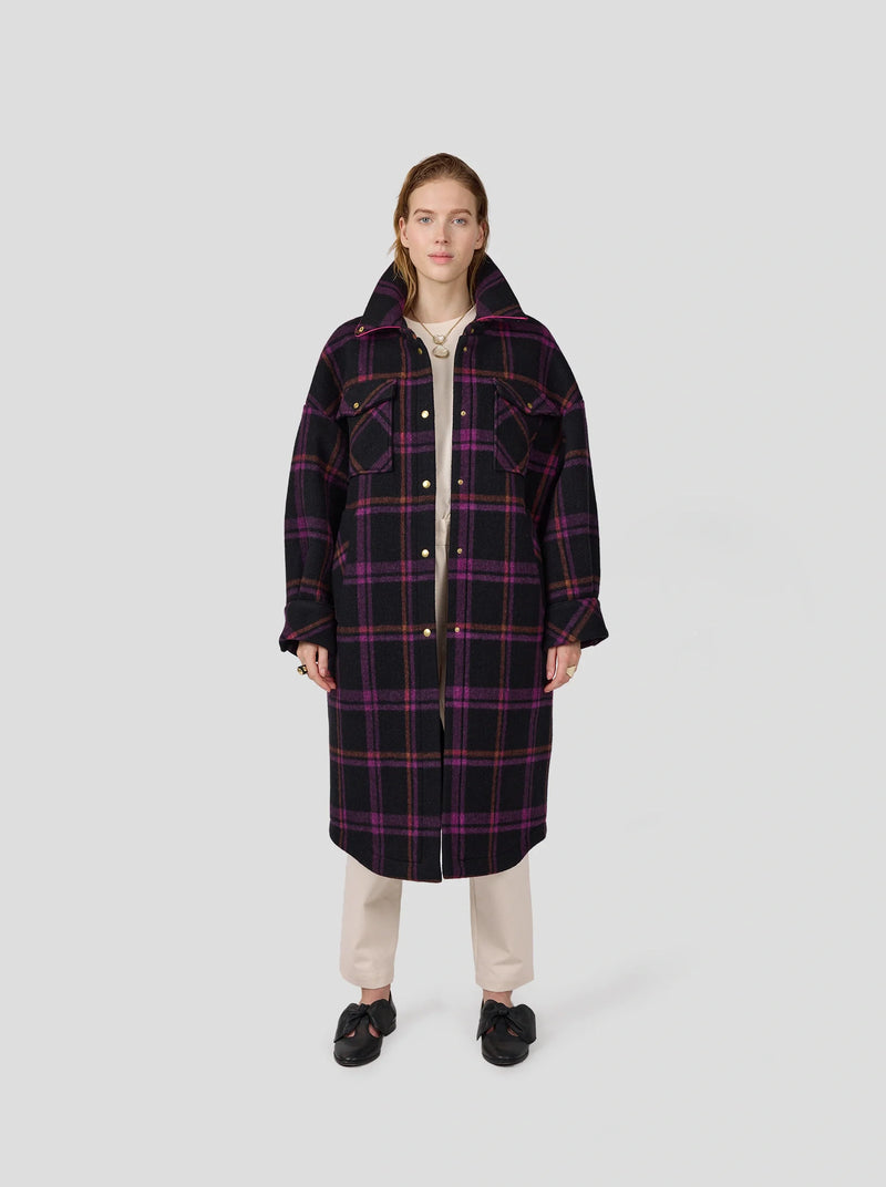 Manteau De Marine En Laine District Wineberry