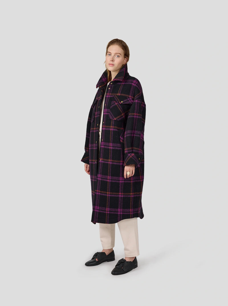 Manteau De Marine En Laine District Wineberry