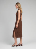 Robe Midi Mantia Marron