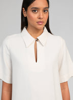 Robe Courte Mapaula Ecru