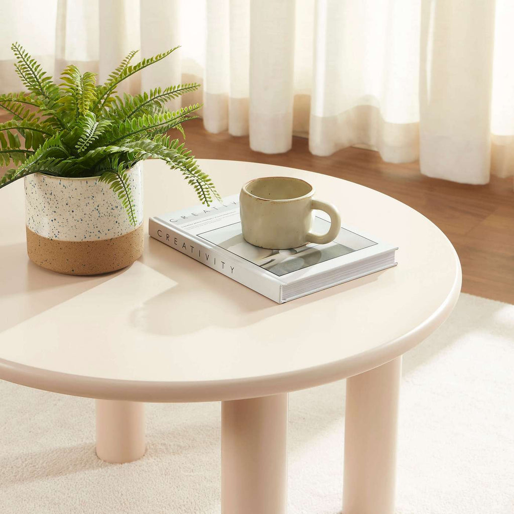 Mara - Tavolino - Effetto laccato - Beige