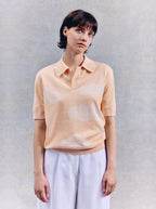 Polo unisex Nubes de albaricoque
