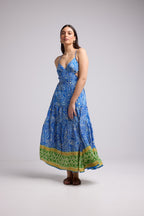 Vestido Largo - María - Azul
