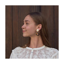 Boucles D'Oreilles Marie - Ecaille Marron