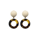 Boucles D'Oreilles Marie - Ecaille Marron