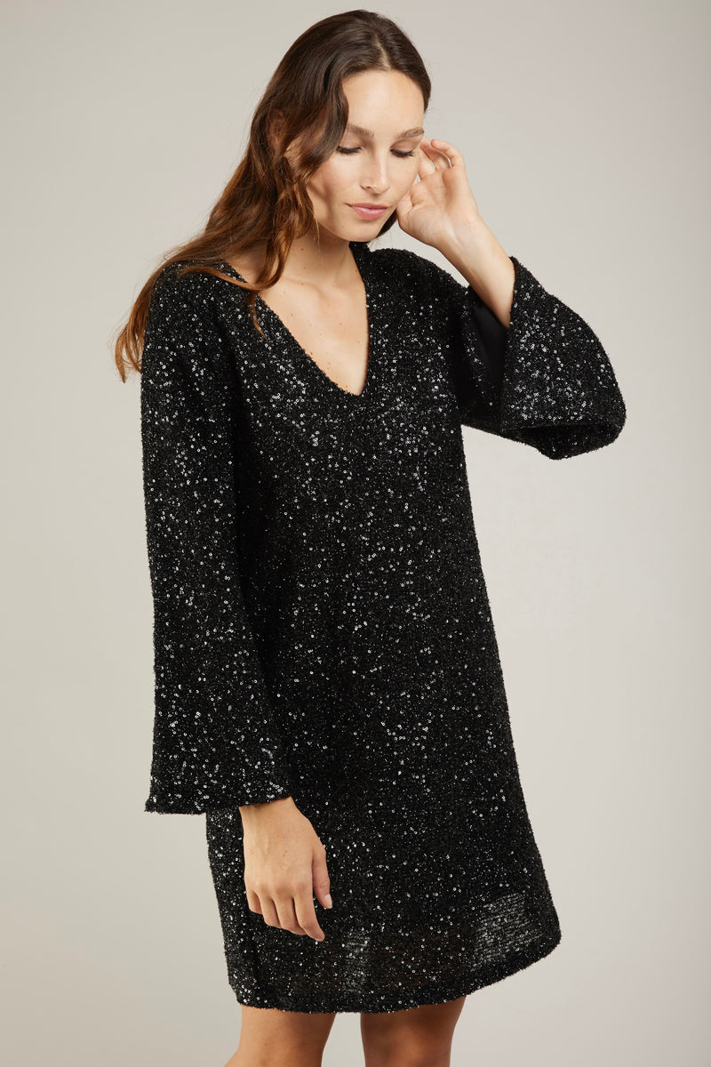 ROBE COURTE NOIR - Andy & Lucy