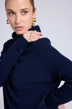 Abito Dolcevita Marie - Blu Marino
