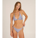 Top de bikini estilo halter marinero - Azul