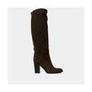 Bottes Genouilleres Ann Tuil Marin - Velours Marron