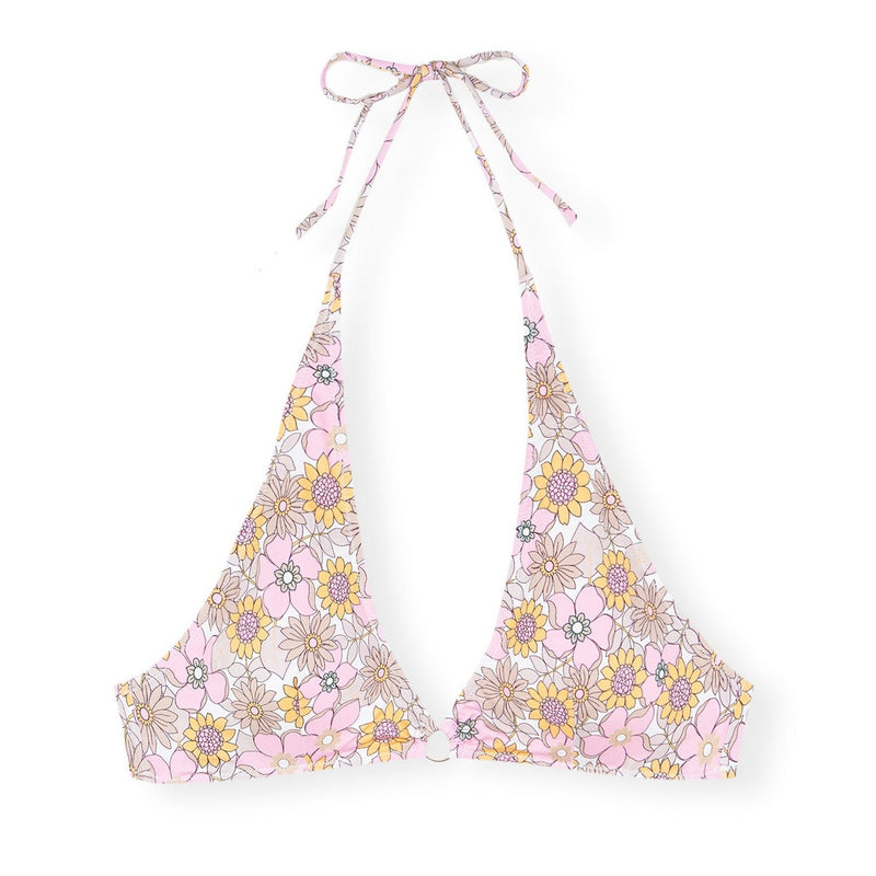 Marisol Halter Bikini Top - Pink