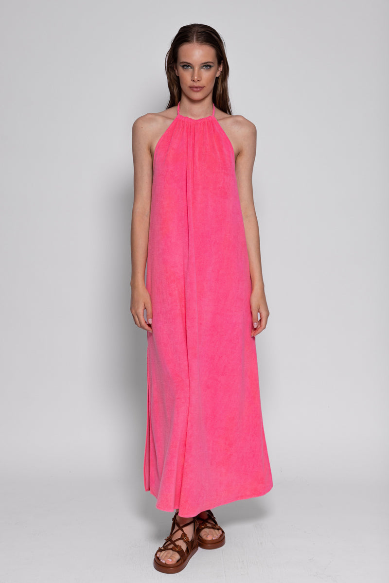 Marla Terry Maxi Dress - Pink