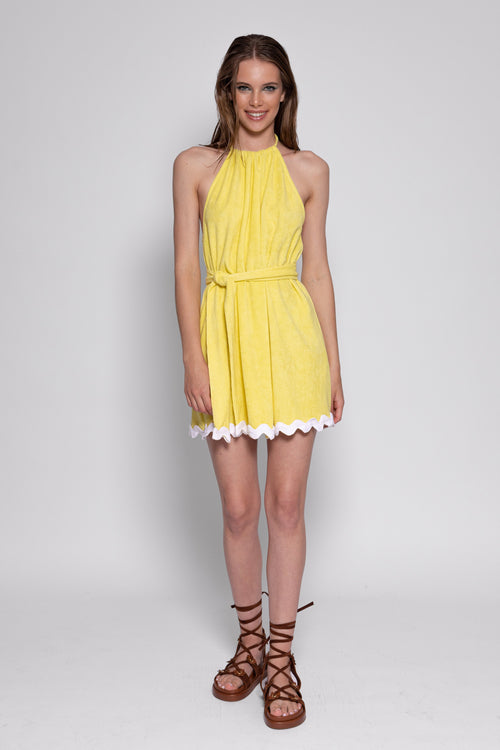 Marla Terry Short Dress - Yellow