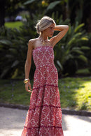 Robe Tisha - Red Lotus