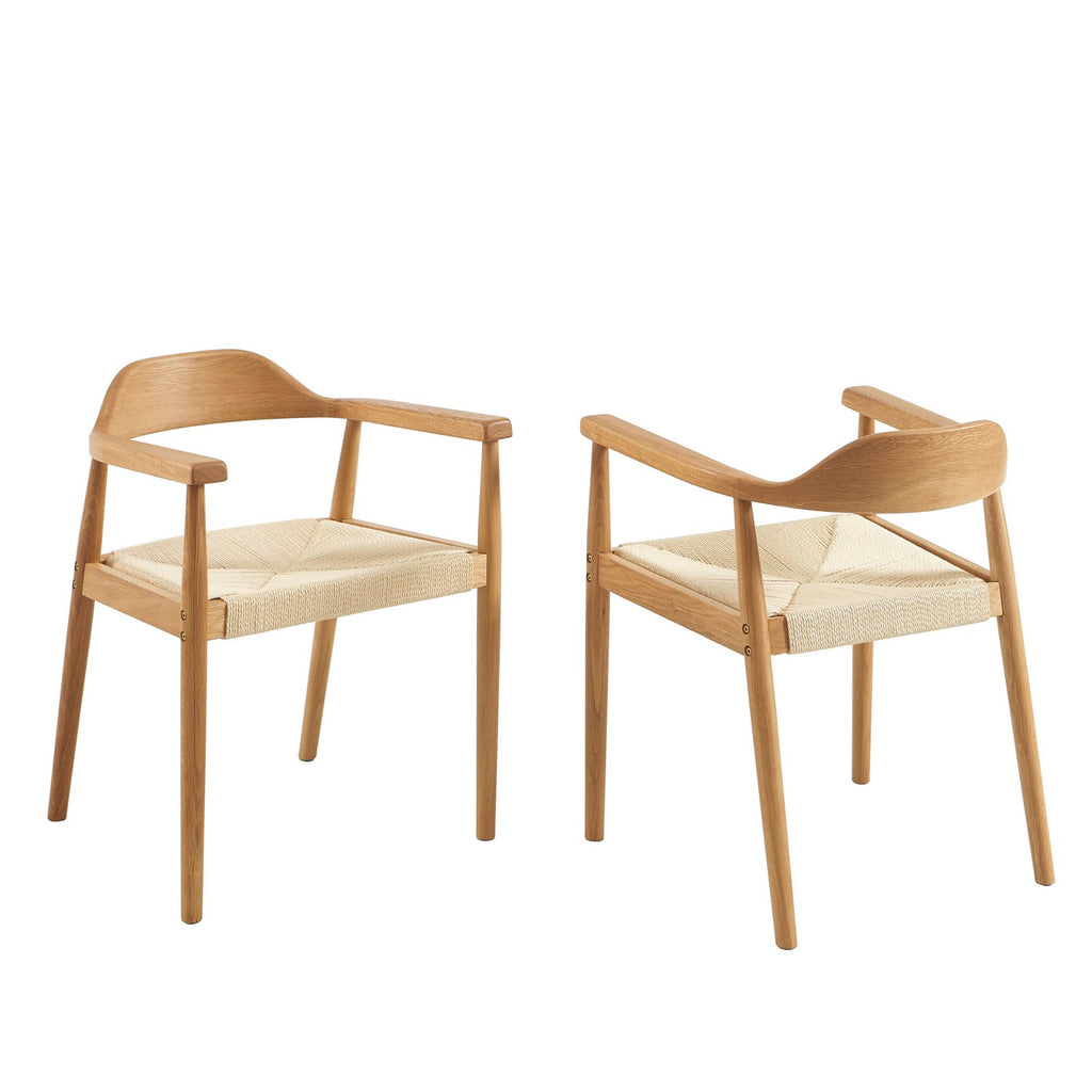Martie - Chairs - Solid Oak And Rope