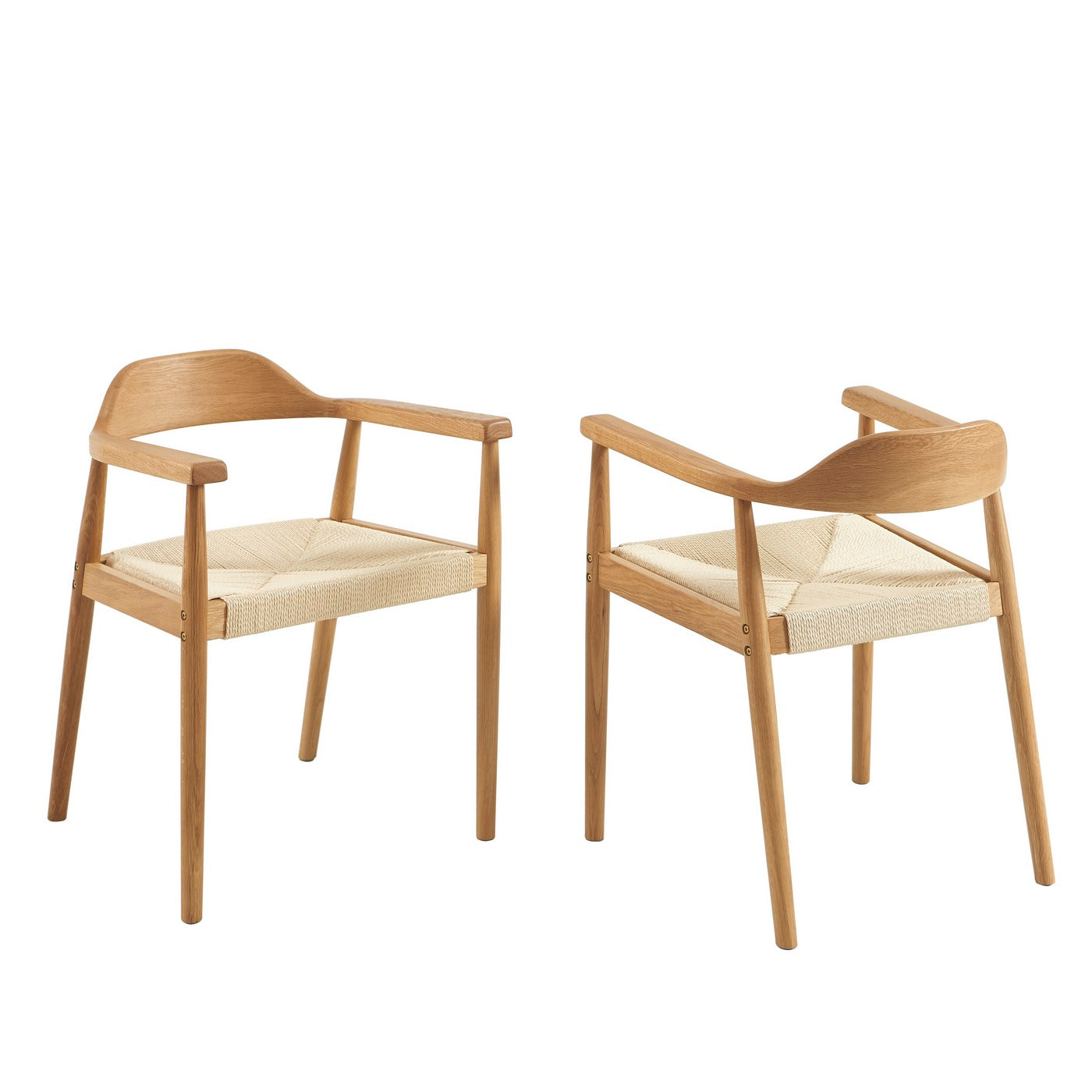 Martie - Chairs - Solid Oak And Rope