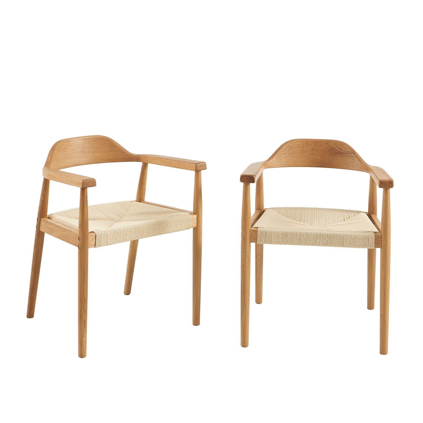 Martie - Chairs - Solid Oak And Rope