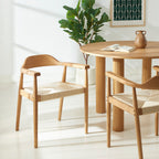 Martie - Chairs - Solid Oak And Rope