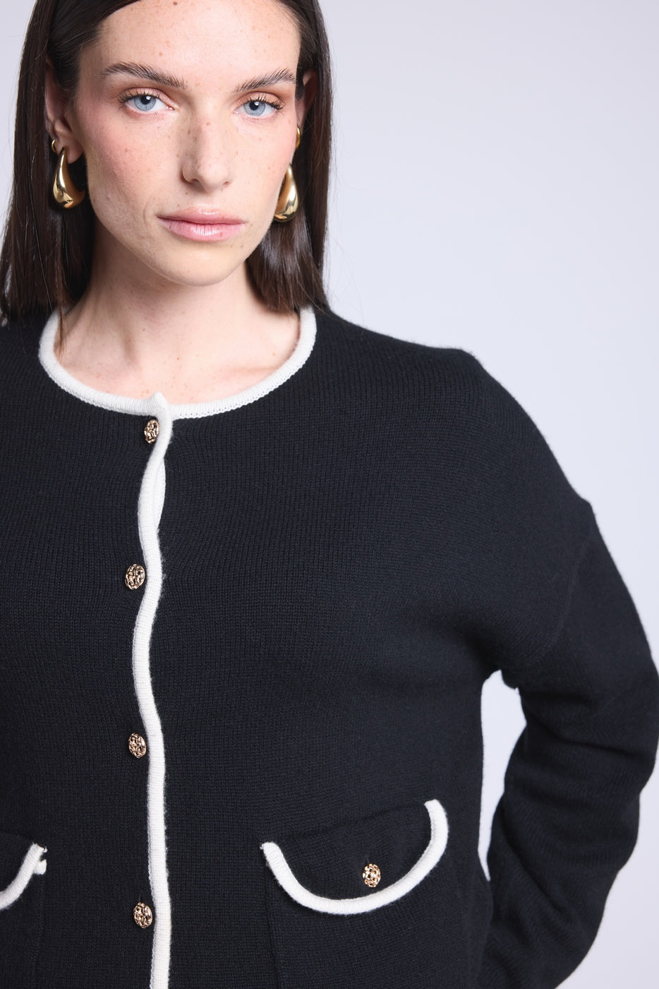 Chaqueta Bijoux Martina - Negro y Blanco - Mujer