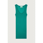 Camiseta de tirantes ajustada con cuello redondo - Pavo real vintage - Mujer