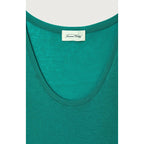 Camiseta de tirantes ajustada con cuello redondo - Pavo real vintage - Mujer