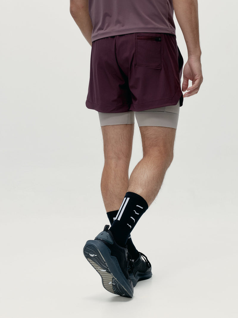 Short Mashu Dark Cherry/Grain - Homme