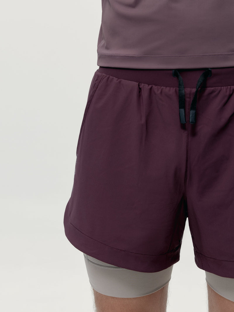 Short Mashu Dark Cherry/Grain - Homme