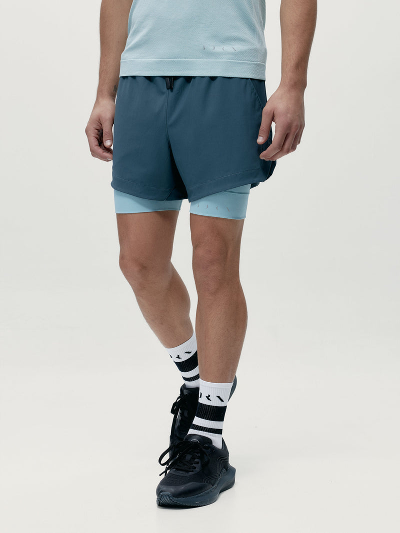 Mashu Stormy Grey/Blue Chalk Shorts - Men's