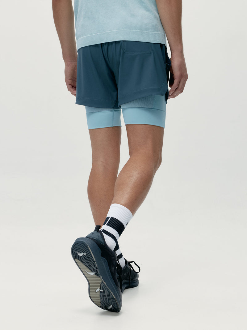Mashu Stormy Grey/Blue Chalk Shorts - Men's