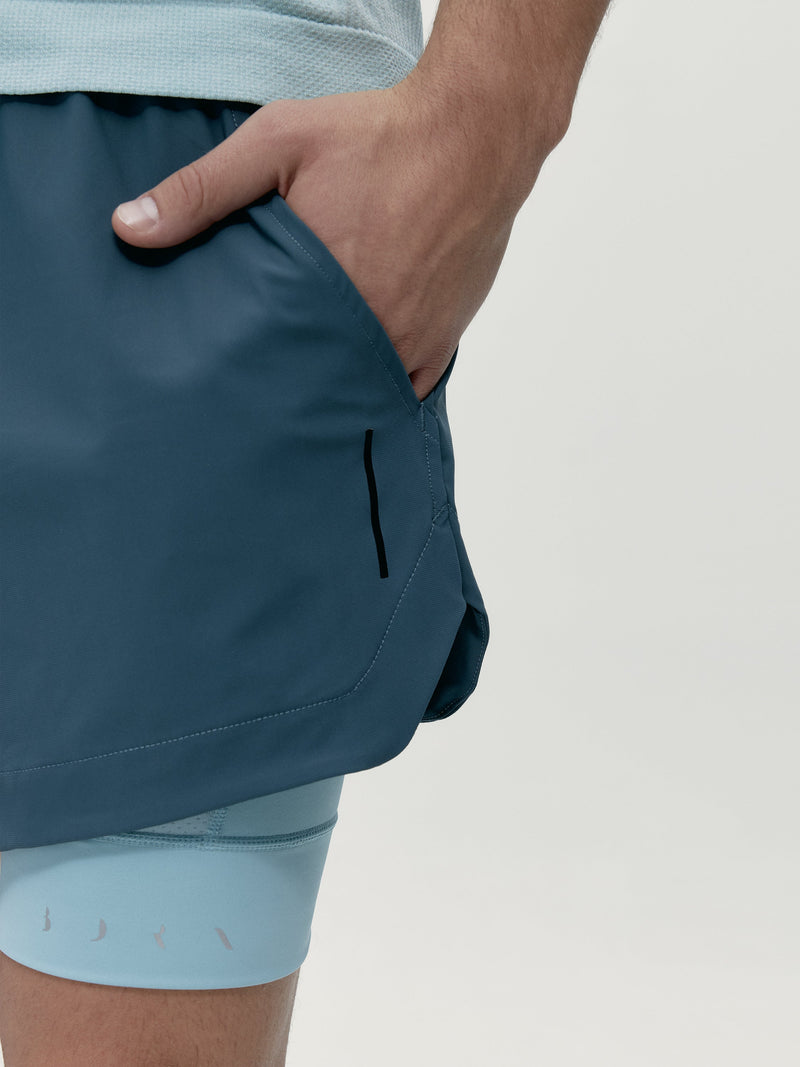 Mashu Stormy Grey/Blue Chalk Shorts - Men's
