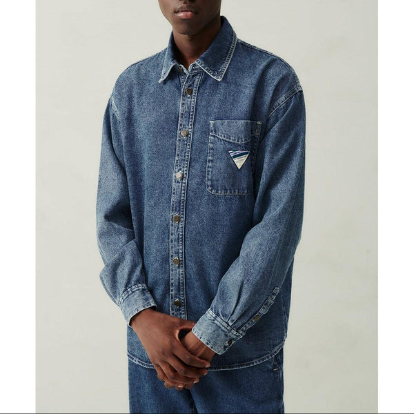 Button-Down Collar Shirt - Stone - Men