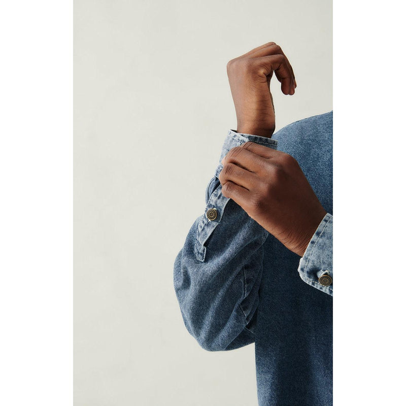 Camisa con cuello abotonado - Piedra - Hombre