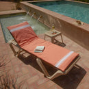 Sun lounger mattress Orange - 190 x 60 cm | Sun lounger mattress