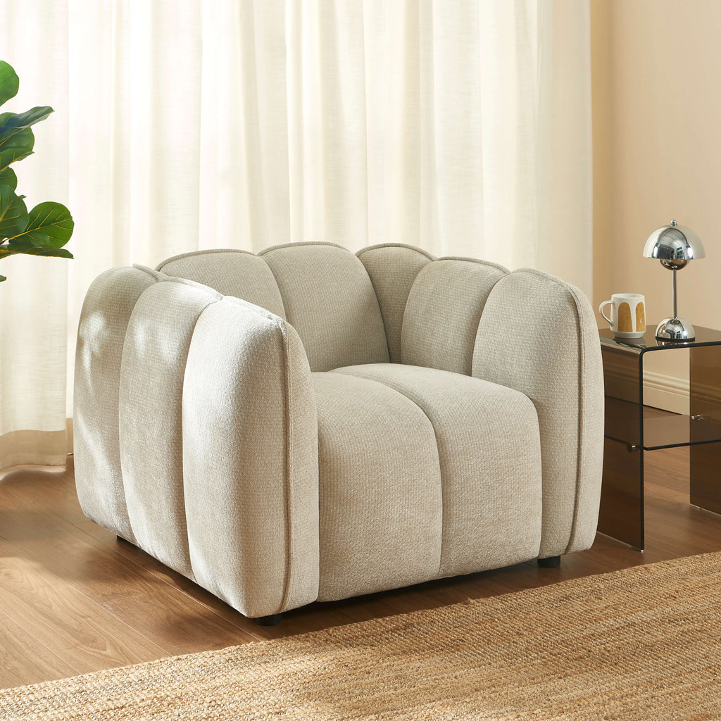 Matilda - Sillón - Tejido Chenilla - Beige