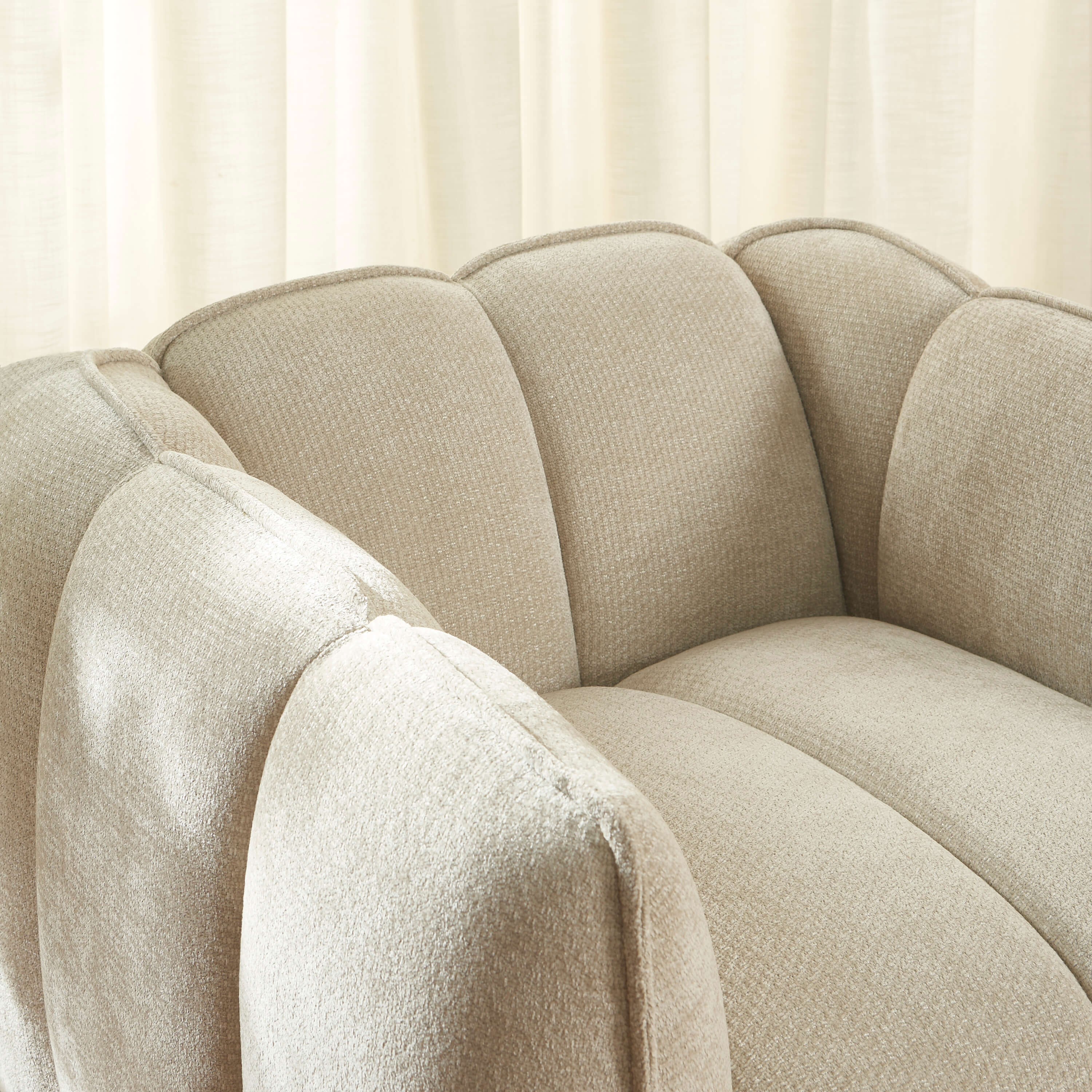 Matilda - Sillón - Tejido Chenilla - Beige