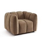 Matilda - Armchair - Chenille Fabric - Brown