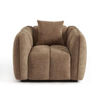 Matilda - Armchair - Chenille Fabric - Brown