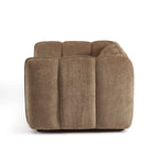 Matilda - Armchair - Chenille Fabric - Brown