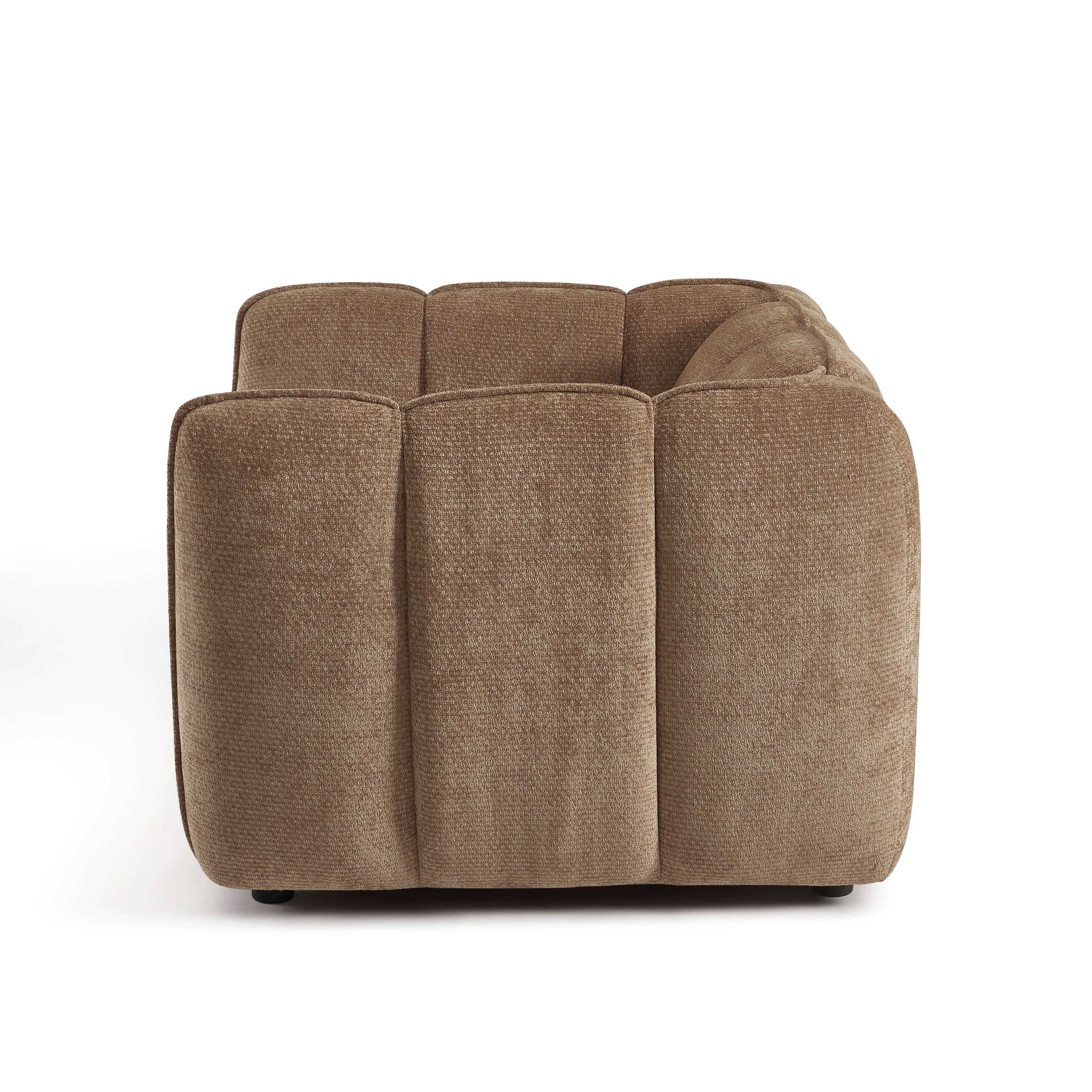 Matilda - Armchair - Chenille Fabric - Brown
