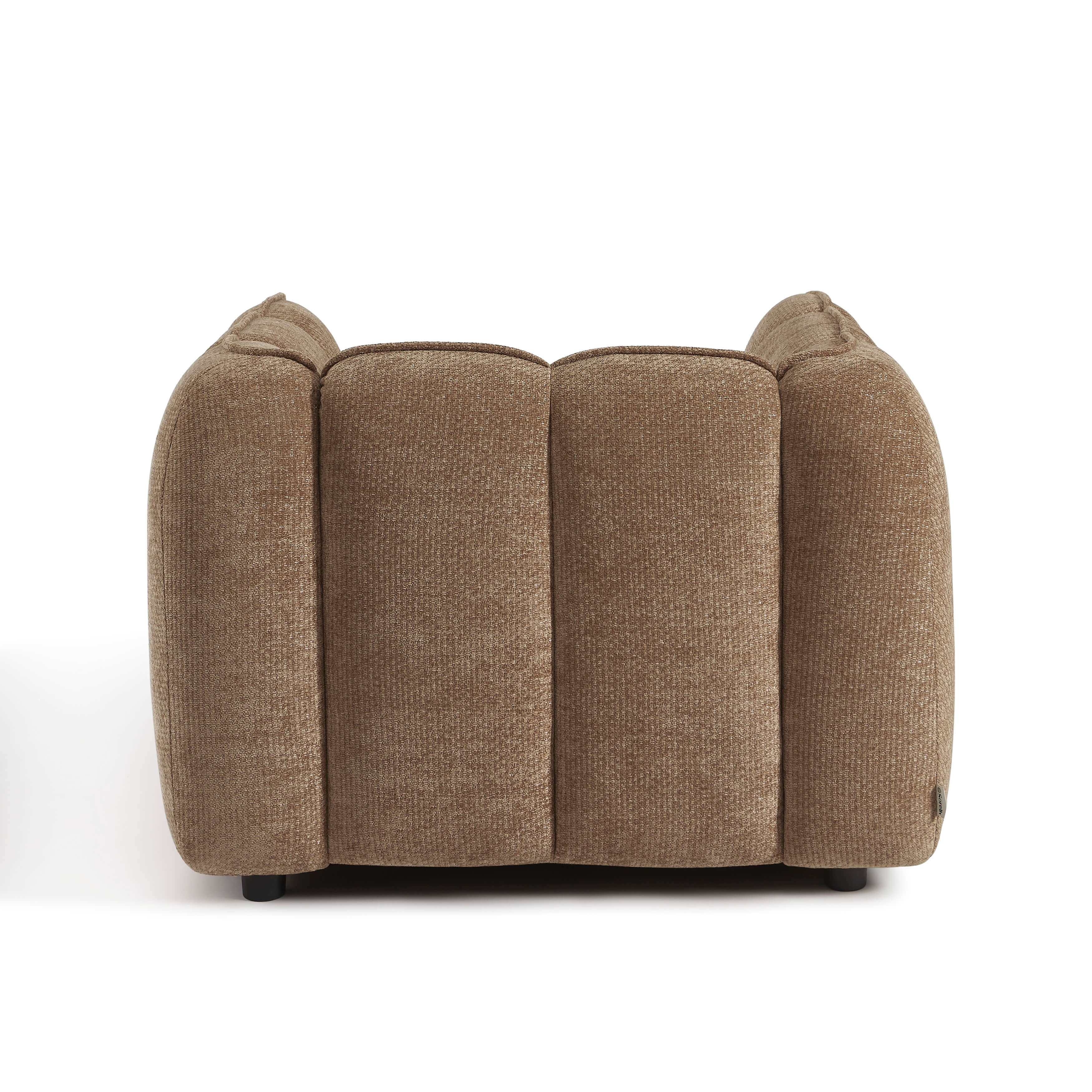 Matilda - Armchair - Chenille Fabric - Brown