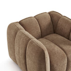 Matilda - Armchair - Chenille Fabric - Brown