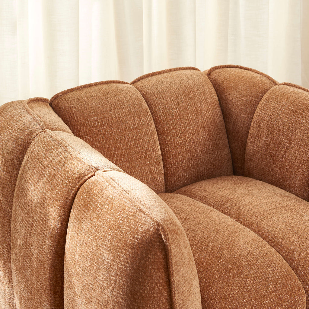 Matilda - Sillón - Tela Chenilla - Terracotta