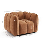 Matilda - Sillón - Tela Chenilla - Terracotta