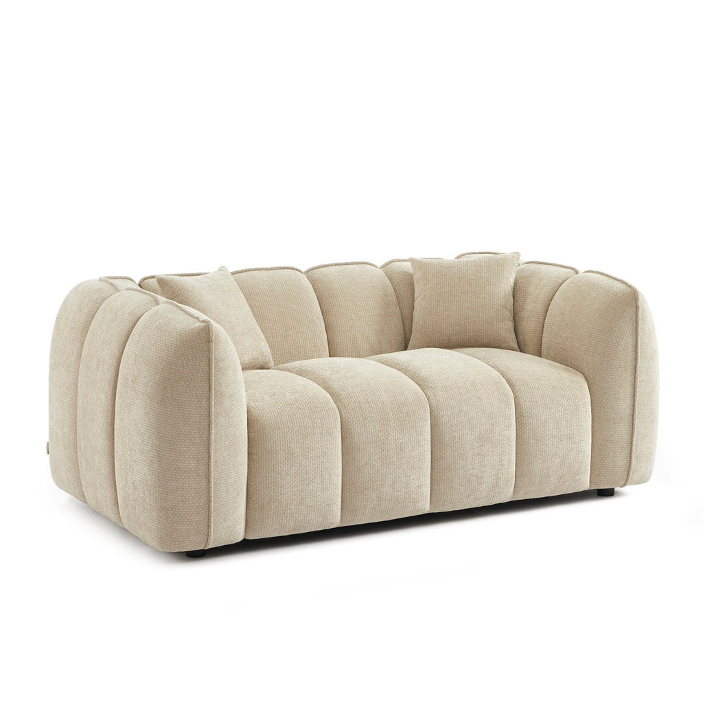 Matilda - Sofá 2 Plazas - Tejido Chenilla - Beige