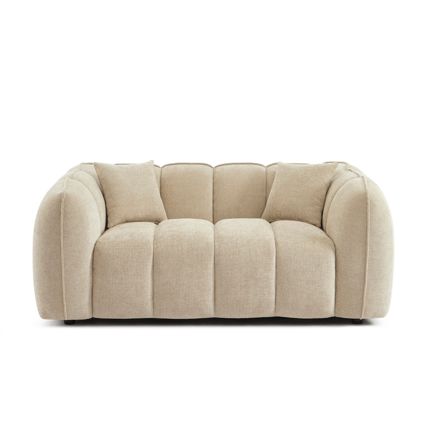 Matilda - Sofá 2 Plazas - Tejido Chenilla - Beige
