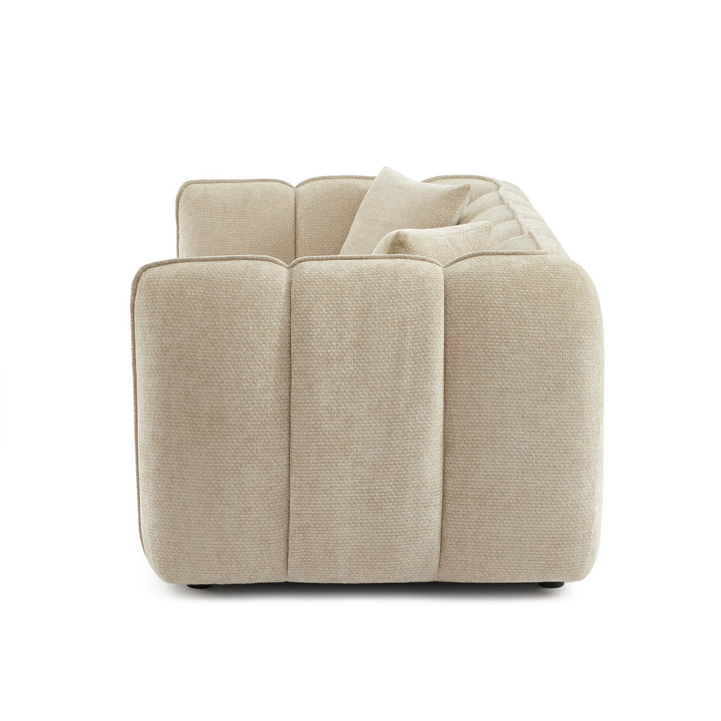 Matilda - Sofá 2 Plazas - Tejido Chenilla - Beige