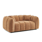 Matilda - 2-Seater Sofa - Chenille Fabric - Terracotta